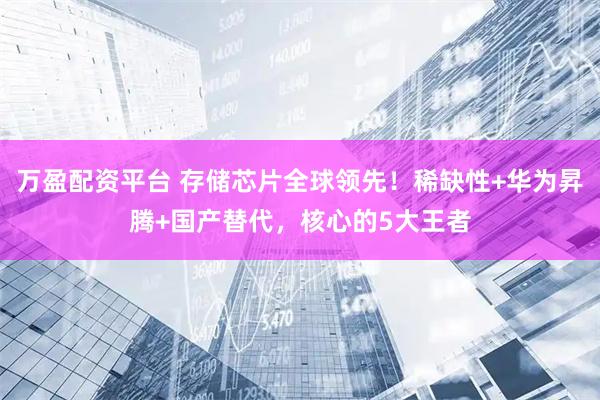 万盈配资平台 存储芯片全球领先！稀缺性+华为昇腾+国产替代，核心的5大王者