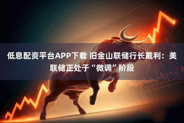 低息配资平台APP下载 旧金山联储行长戴利：美联储正处于“微调”阶段