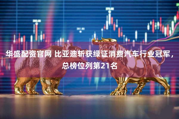 华盛配资官网 比亚迪斩获绿证消费汽车行业冠军，总榜位列第21名